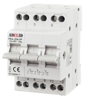 Przełącznik Zasilania Sieć-Agregat 3P 25A 1-0-2