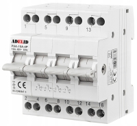 Przełącznik Zasilania Sieć-Agregat 4P 16A 1-0-2