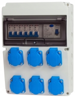 Rozdzielnica RSW 6x 230V, z różnicówką 25A, zabezpieczona 16A