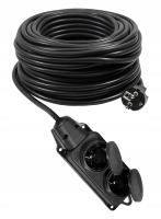 Przedłużacz Polski 50m 3x2,5 Rozgałęźnik Gumowy X2