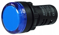 Lampka kontrolka sterownicza niebieska LED 230V 22MM 