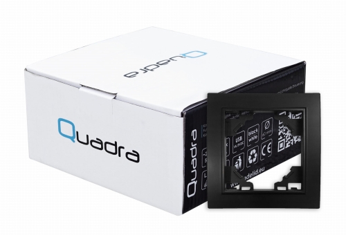 QUADRA Ramka Gniazdka Pojedyncza Czarny Mat 2.jpg