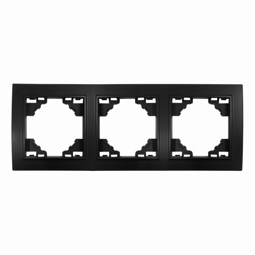 QUADRA Ramka Potrójna Czarna Matowa Premium Mat.jpg