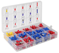 ZESTAW KONEKTORÓW IZOLOWANYCH 300 SZT 15 TYPÓW BOX