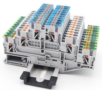 Złączka szynowa 3 piętrowa N/L/PE na szynę DIN ZVG