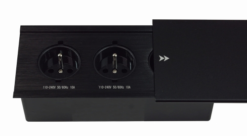 gniazda wpuszczane w blat