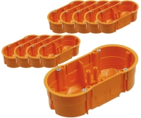 Puszka elektryczna podtynkowa podwójna 2x68 PK60 10 sztuk