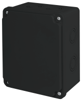 Puszka hermetyczna natynkowa czarna ABS 150X120X80