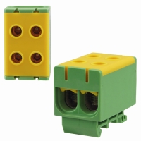 Złączka Szynowa Podwójna Żółto Ziel 4x 2,5-35mm2