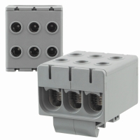 Złączka Szynowa Potrójna Szara 6x 2,5-50mm2