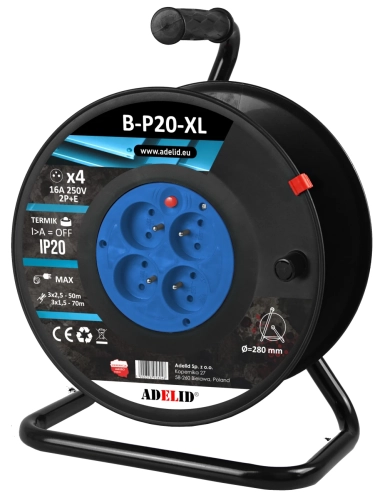 Bęben Zwijak Nawijak Kabla Przewodu Przedłużacza IP20_005.webp