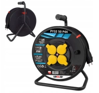 Przedłużacz Bębnowy 50m 3x2,5 mm² IP44 ADELID 4 Gniazda, Termik