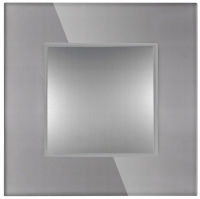 Włącznik Wyłącznik Światła Szklany Pojedynczy Schodowy Szary Premium