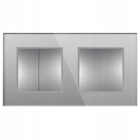 Włącznik Wyłącznik Łącznik Światła Potrójny Szary Szklany 3 Przyciski