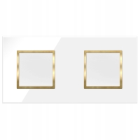 Włącznik Wyłącznik Światła Pojedynczy Podwójny Biały Złoty Szklany Szkło