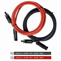 Przedłużacz kabel solarny zestaw 2x3m czarny czerwony 6mm2 PV Typu Mc4 DO PANELA
