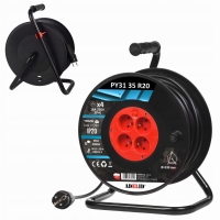Przedłużacz bębnowy na bębnie 35m 3x1,5 H05VV-F OWY IP20 Polski  (1)