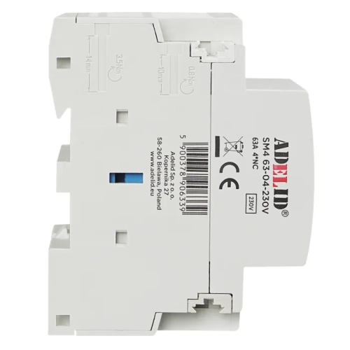 Stycznik Modułowy 63-04 230V 63A 3P 4NC 3-FAZ 40A 2.webp