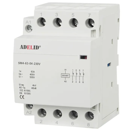 Stycznik Modułowy 63-04 230V 63A 3P 4NC 3-FAZ 40A.webp