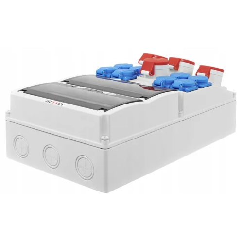 Rozdzielnica Budowlana RSX 2x 32A 2x 16A 5P 4x 230V Zabezpieczona 4.webp