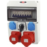 Rozdzielnica Budowlana Adelid RSW 2x 32A 5P 2x 230V 16A z Łącznikiem L-0-P
