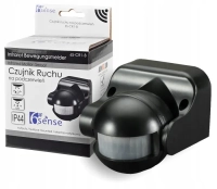 Ścienny Czujnik Ruchu Zmierzchu PIR Zewnętrzny Led