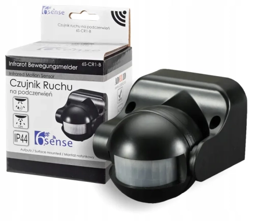 Ścienny Czujnik Ruchu Zmierzchu PIR Zewnętrzny Led 2.webp