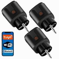 Zestaw 3x Inteligentne gniazdko gniazdo wifi watomierz TIMER licznik Smart TUYA 16A  CZARNE