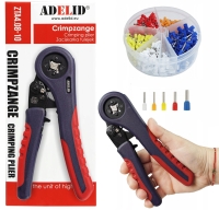 Zaciskarka praska tulejek 0,08-10 zakończeń kablowych 10 kabli + 500 tulejek