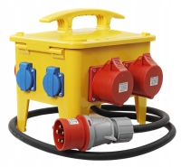 Rozdzielnica budowlana przenośna niezniszczalna 2X32A 2X16A 5P 4X230V