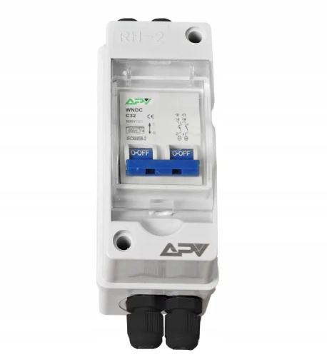 WYŁĄCZNIK PRĄDU STAŁEGO IP65 W OBUDOWIE 1000V FOTOWOLTAICZNY 2P DC 32A 5.webp
