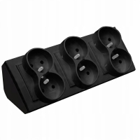 GNIAZDO SZCZEŚCIOKROTNE MEBLOWE NAROŻNE BIURKOWE CZARNE MATOWE LISTWA