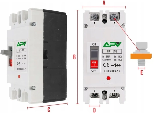 BEZPIECZNIK-Z-WYLACZNIKIEM-MCCB-OBWODU-SOLARNEGO-Z-OBUDOWA-IP65-2P-250A-PV-Prad-znamionowy-250-A.webp
