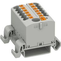 BLOK ROZDZIELCZY NA SZYNĘ ZŁĄCZKA PTFIX LISTWA SZYNOWA PRZELOTOWA BRX 6/12X2,5 GY