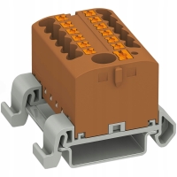 BLOK ROZDZIELCZY NA SZYNĘ ZŁĄCZKA PTFIX LISTWA SZYNOWA PRZELOTOWA BRX 6/12X2,5 BN