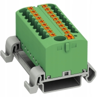 BLOK ROZDZIELCZY NA SZYNĘ ZŁĄCZKA PTFIX LISTWA SZYNOWA PRZELOTOWA BRX 6/18X2,5 GN
