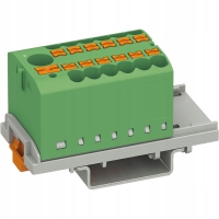 BLOK ROZDZIELCZY NA SZYNĘ ZŁĄCZKA PTFIX SZYNOWA PRZELOTOWA LISTWA BRX 6/12X2,5 GN