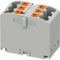 BLOK ROZDZIELCZY GNIAZDO BRX 6X2,5 GY LISTWA ZŁĄCZKA PTFIX SZYBKOZŁĄCZKA PTFIX 24A 450V