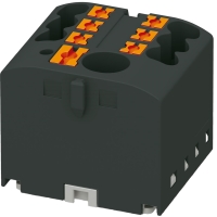 BLOK ROZDZIELCZY GNIAZDO BRX 6/6X2,5 BK LISTWA ZŁĄCZKA PTFIX SZYBKOZŁĄCZKA PTFIX MOSTEK