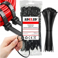 Opaski zaciskowe kablowe trytki UV czarne 4,8X300