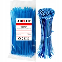 Opaski zaciskowe kablowe trytki niebieskie 2,5X100
