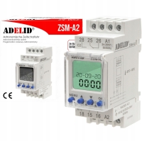 Zegar czasowy astronomiczny programator timer na szynę DIN 24-264V AC/DC
